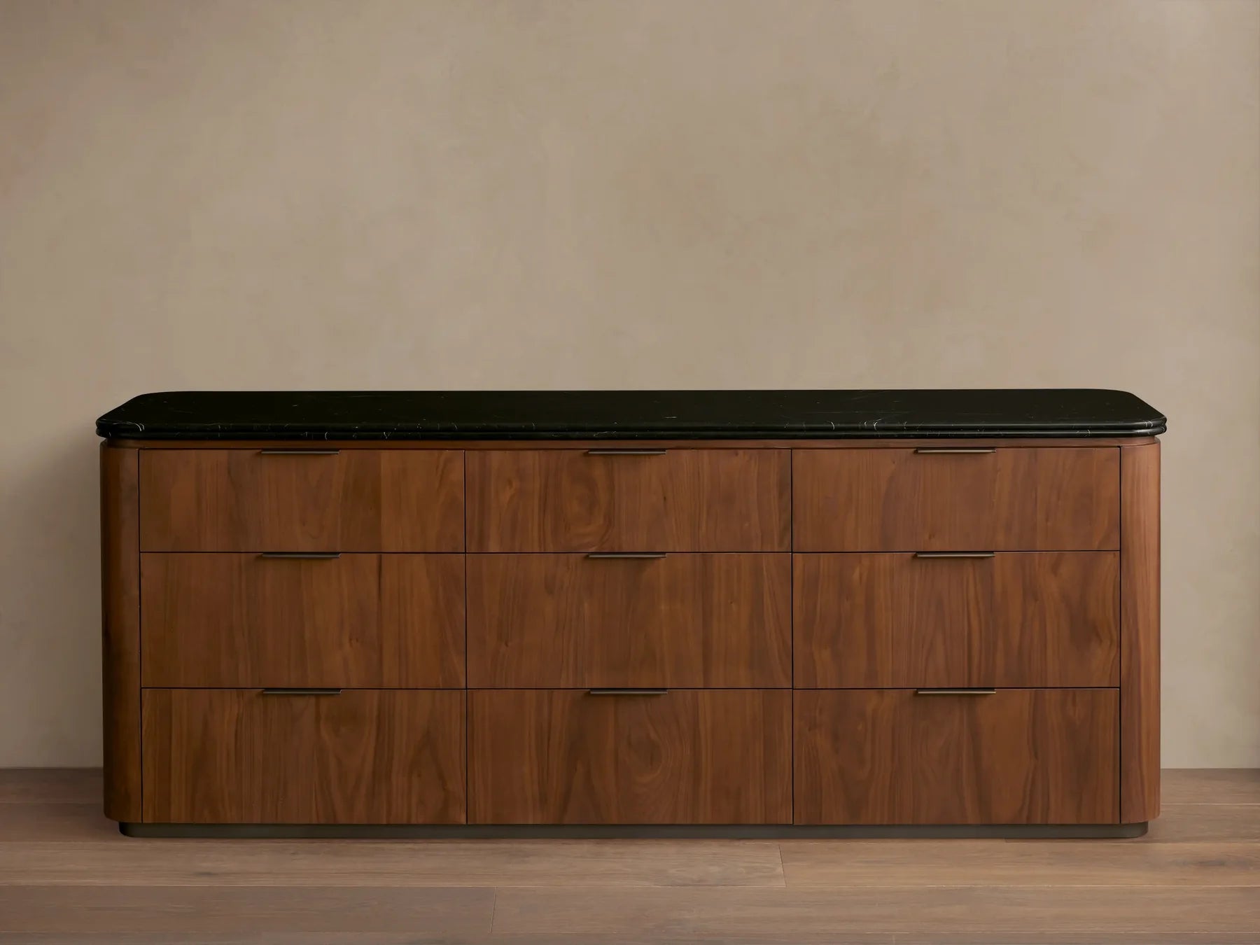 Caden Nine Drawer Dresser with Stone Top