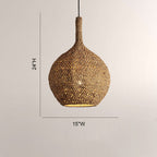 Cairo Crocheted Seagrass Pendant