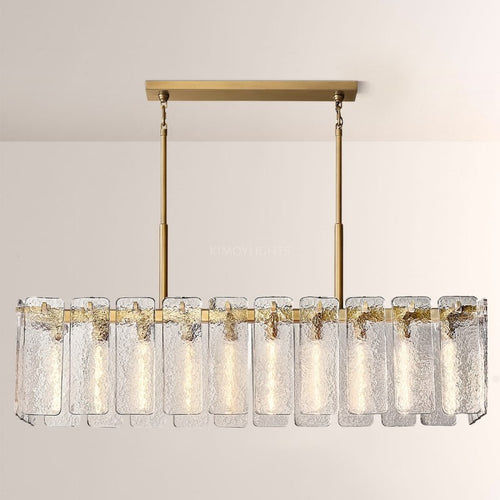 Calametta Glass Rectangular Chandelier 60"