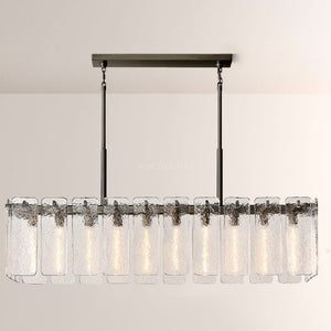 Calametta Glass Rectangular Chandelier 60"