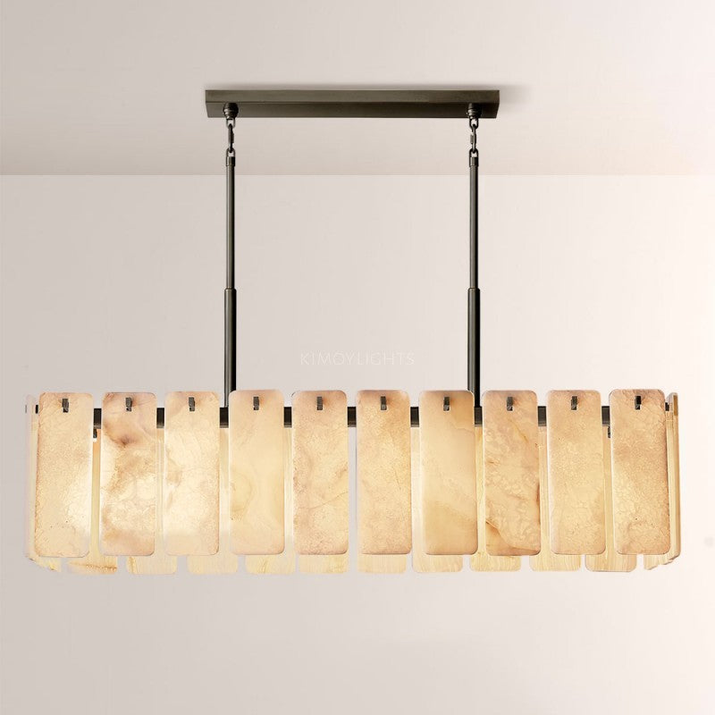 Calametta Onyx Rectangular Chandelier 60"