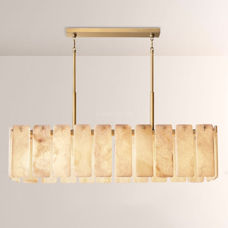 Calametta Onyx Rectangular Chandelier 60"
