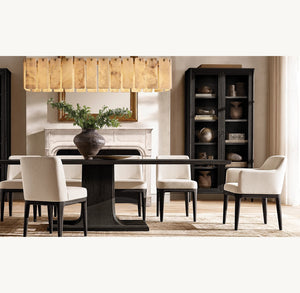 Calametta Onyx Rectangular Chandelier 74"