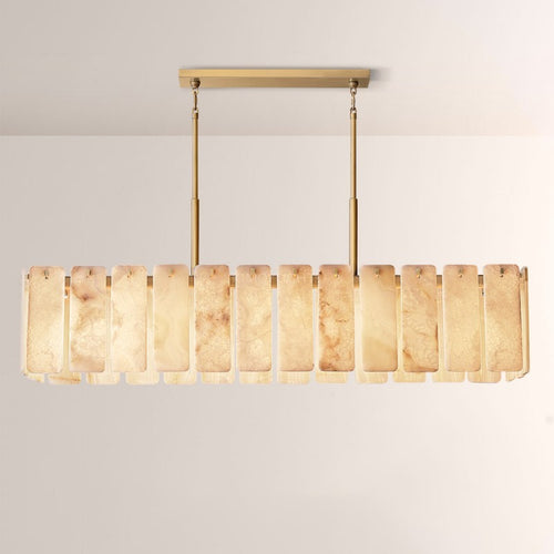 Calametta Onyx Rectangular Chandelier 74"