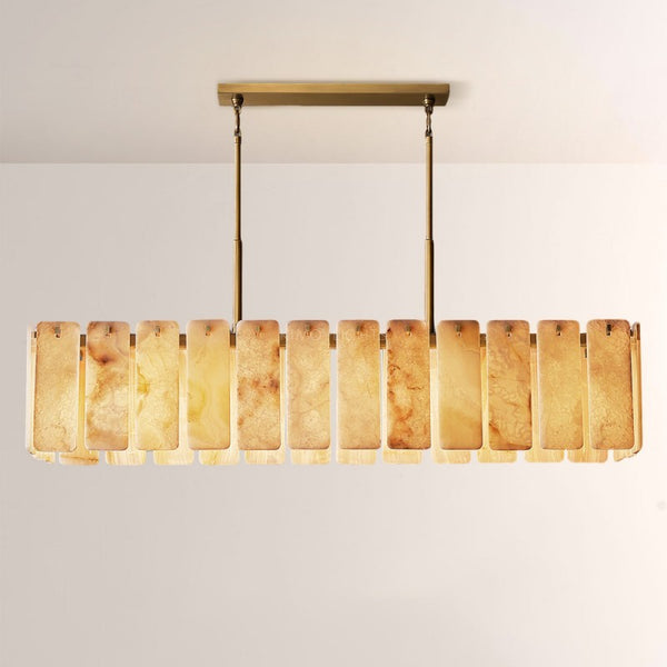 Calametta Onyx Rectangular Chandelier 74"