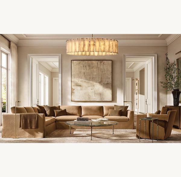 Calametta Onyx Round Chandelier 60"