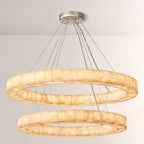 Erater 2-Tier Round Calcite Chandelier 50"
