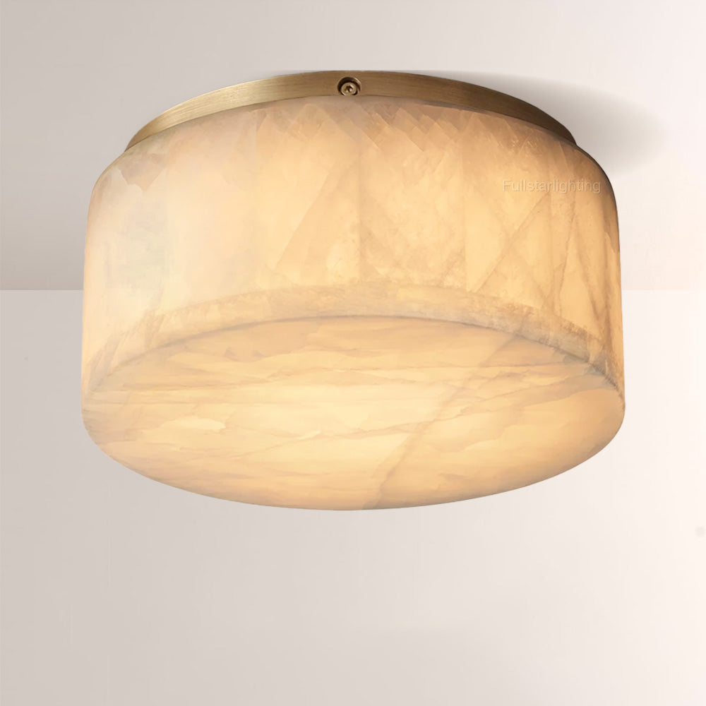 Erater Calcite Round Flushmount 6"10"14"