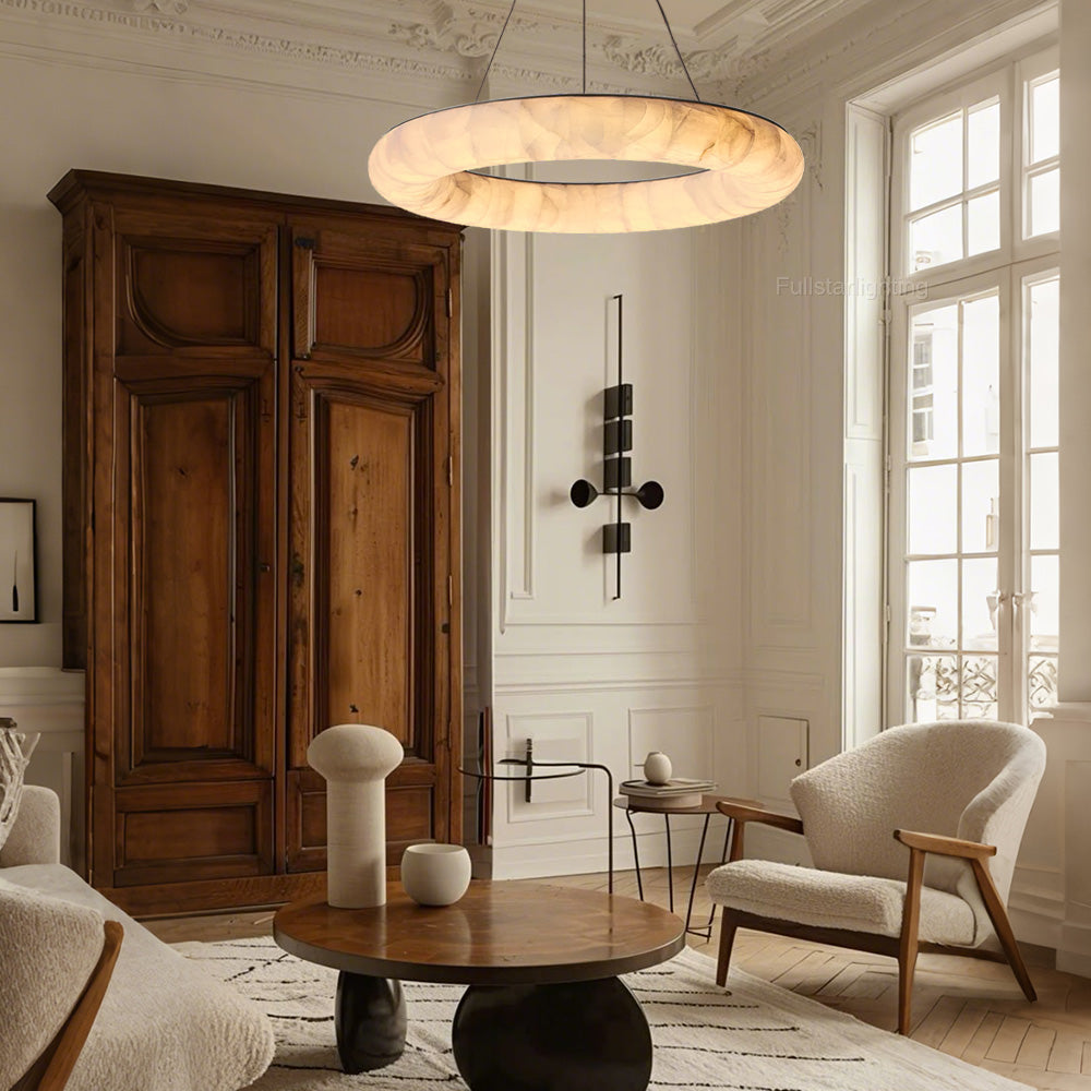 Rivage Lisse Round Chandelier 31"