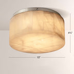 Erater Calcite Round Flushmount 6"10"14"
