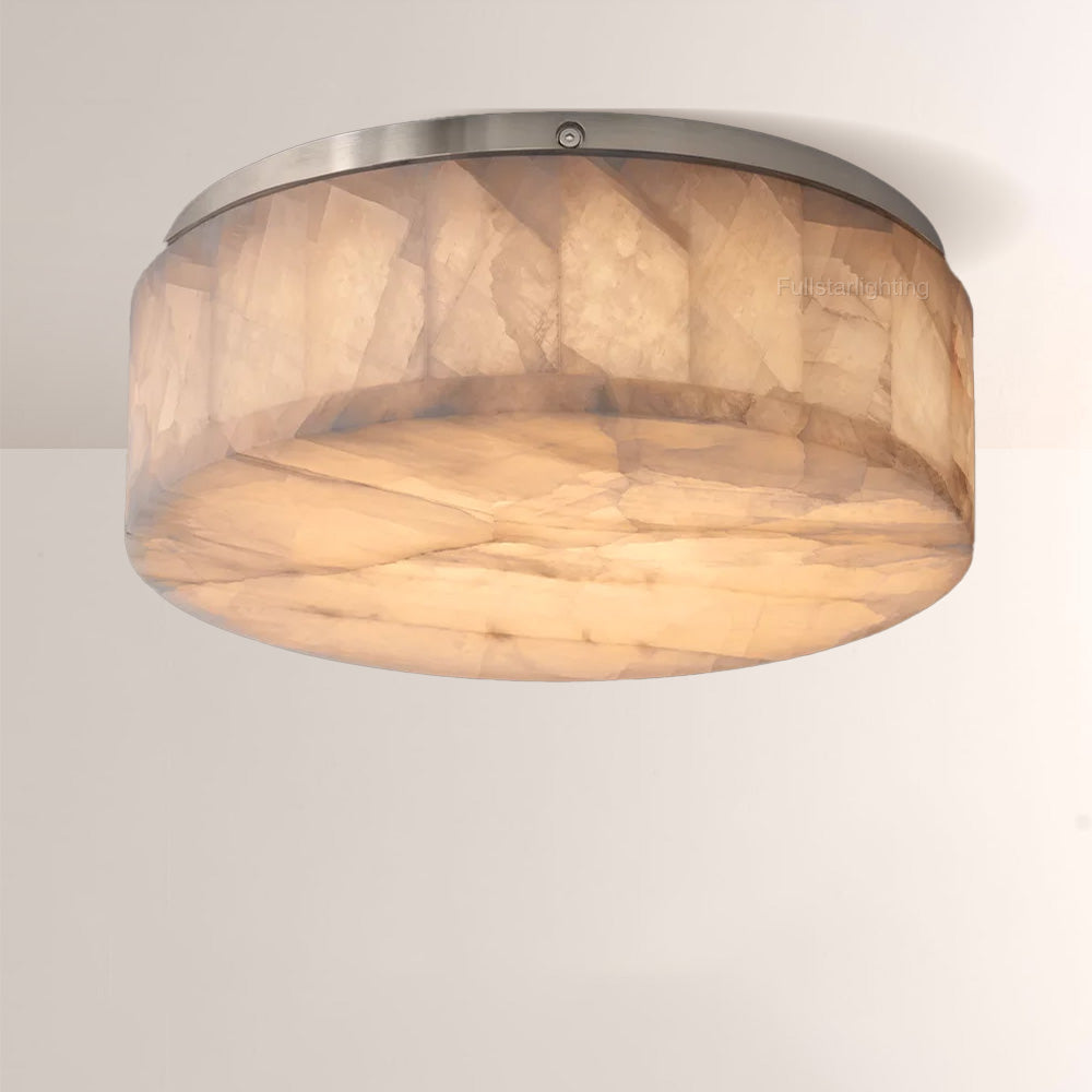 Erater Calcite Round Flushmount 6"10"14"