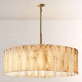 Camelot Alabaster Round Chandelier 48"D