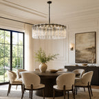 Camelot Glass Round Chandelier 48"D
