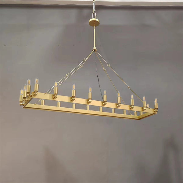 Camino Vintage Filament Rectangular Chandelier