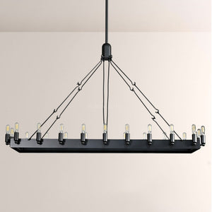Camino Vintage Filament Rectangular Chandelier