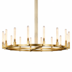 Cannele Glass Round Chandelier 72''
