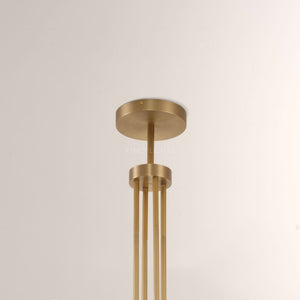Cannele Glass Round Living Room Chandelier 48"