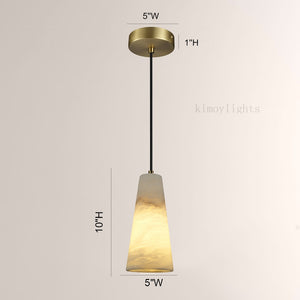 Capus Conical Alabaster Pendant