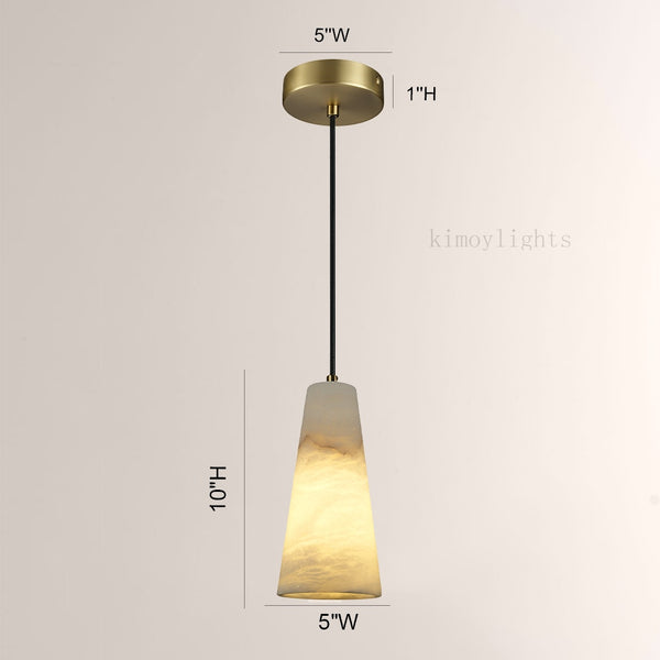 Capus Conical Alabaster Pendant