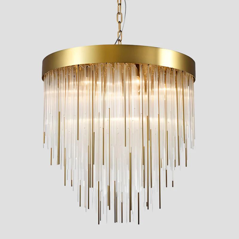 Cascadal Waterfall 12-Light Chandelier 30" - kimoylights