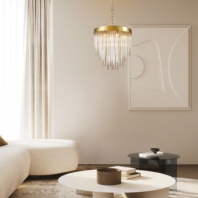 Cascadal Waterfall 12-Light Chandelier 30" - kimoylights