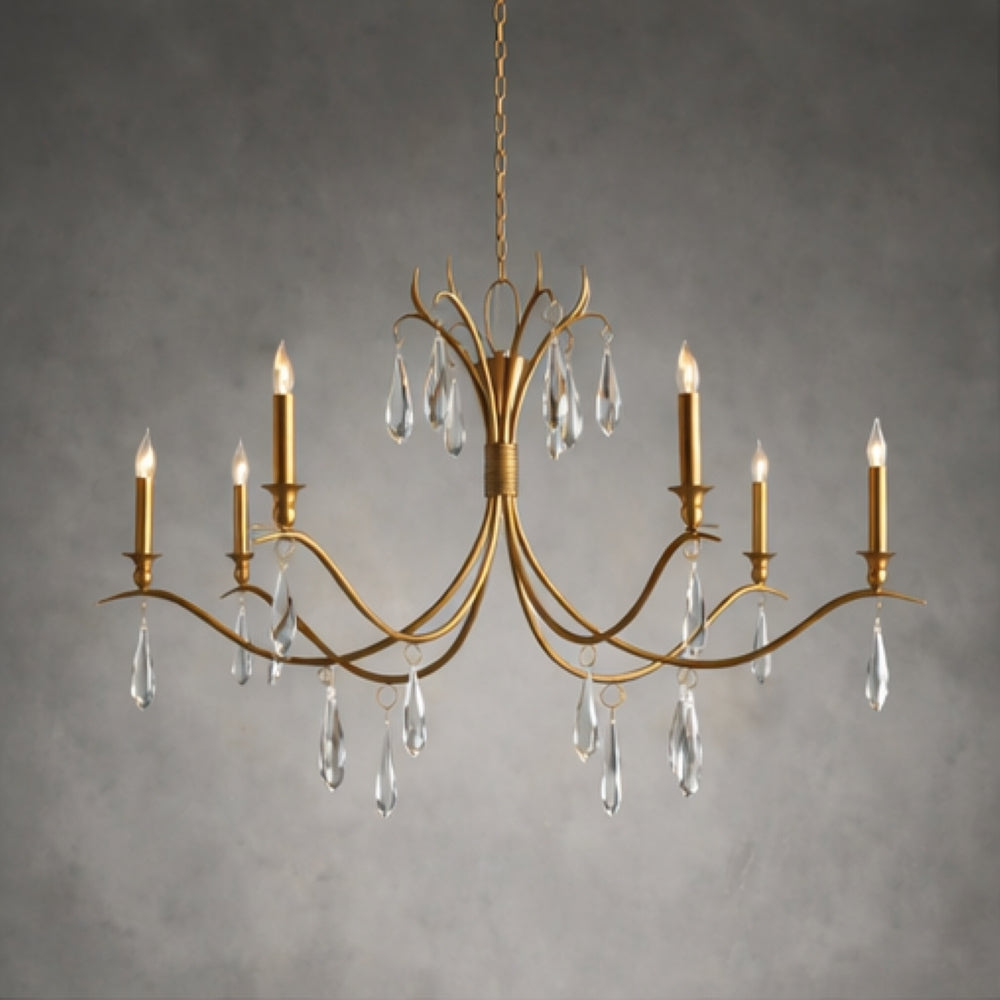 Celine Crystal Chandelier 36" 59"