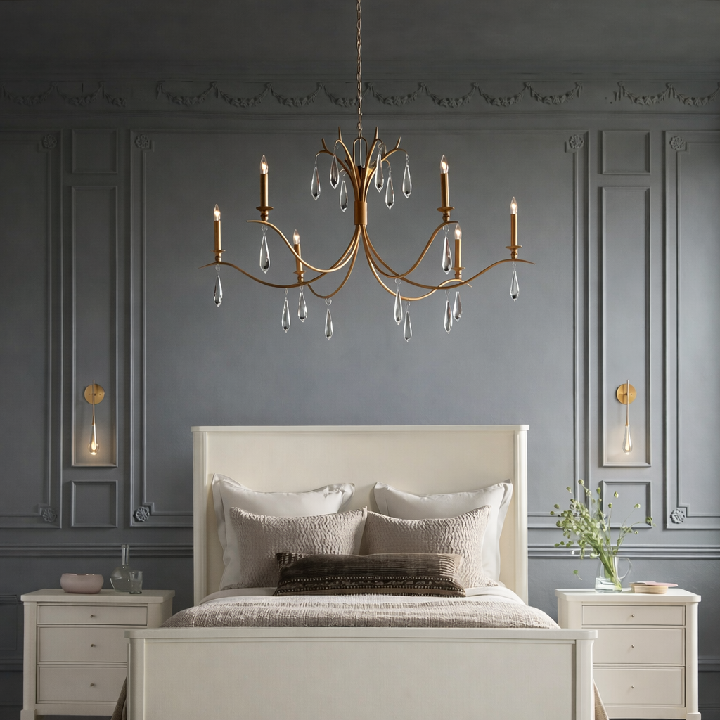 Celine Crystal Chandelier 36" 59"