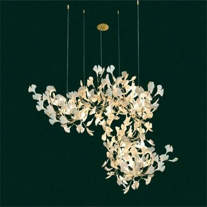 Ceramic Ginkgo Luxury Branch Chandelier- kimoylights