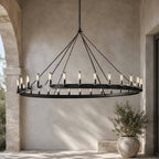 Cereak Vintage Filament Outdoor Round Chandelier