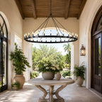 Cereak Vintage Filament Outdoor Round Chandelier