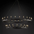 Cereak Vintage Candelabra 2-Tier Chandelier