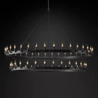 Cereak Vintage Candelabra 2-Tier Chandelier