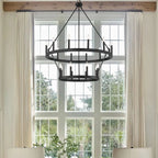 Cereak Vintage Candelabra 2-Tier Chandelier