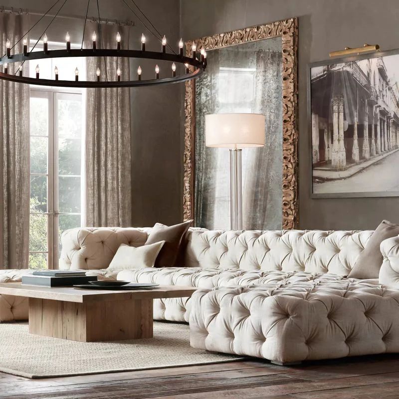 Cereak Vintage Candelabra Round Chandelier