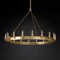 Cereak Vintage Candelabra Round Chandelier