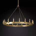 Cereak Vintage Candelabra Round Chandelier