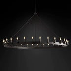 Cereak Vintage Candelabra Round Chandelier