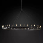 Cereak Vintage Candelabra Round Chandelier