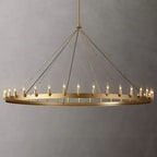 Cereak Vintage Candelabra Round Chandelier