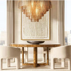 Calen Clear Round Chandelier 65"