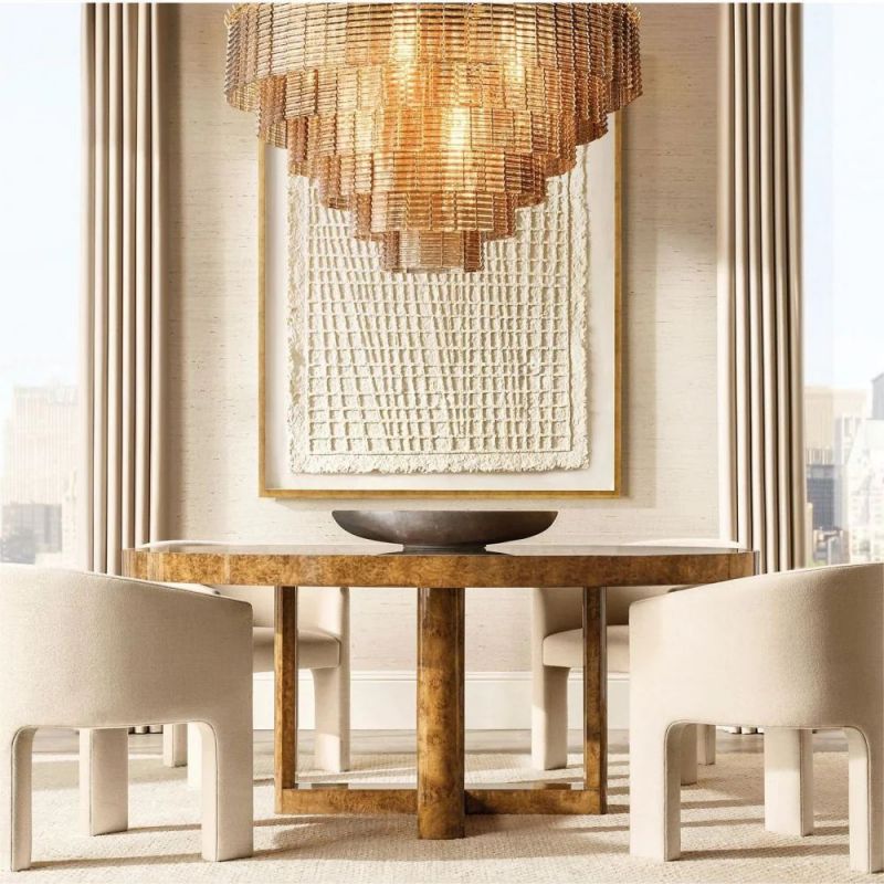 Chan Clear Round Chandelier 41"
