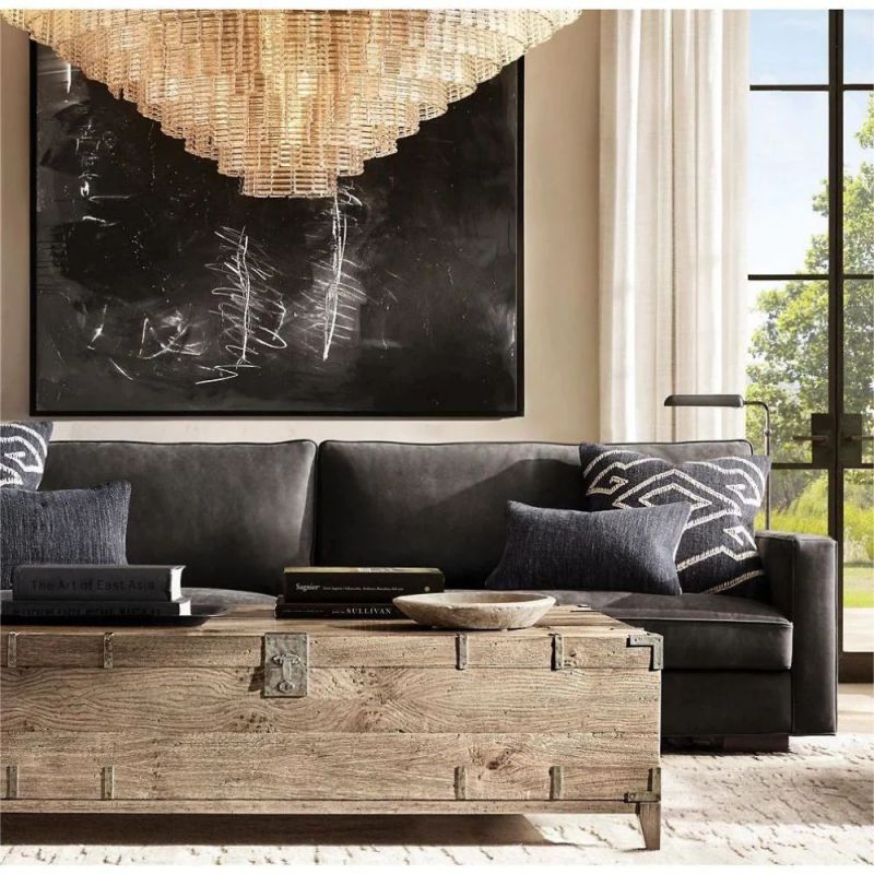 Calen Clear Round Chandelier 65"