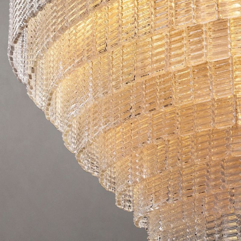 Chan Clear Round Chandelier 41"