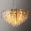 Calen Clear Round Chandelier 52"