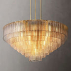 Calen Clear Round Chandelier 52"