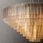 Calen Clear Round Chandelier 65"