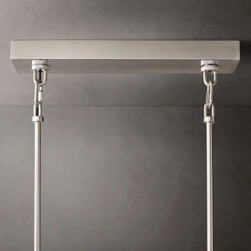 Chan Smoke Rectangle Chandelier 77"
