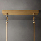 Chan Clear Rectangle Chandelier 59"