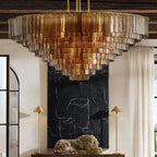 Chan Smoke Round Chandelier 52"