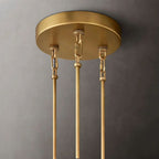 Calen Clear Round Chandelier 65"